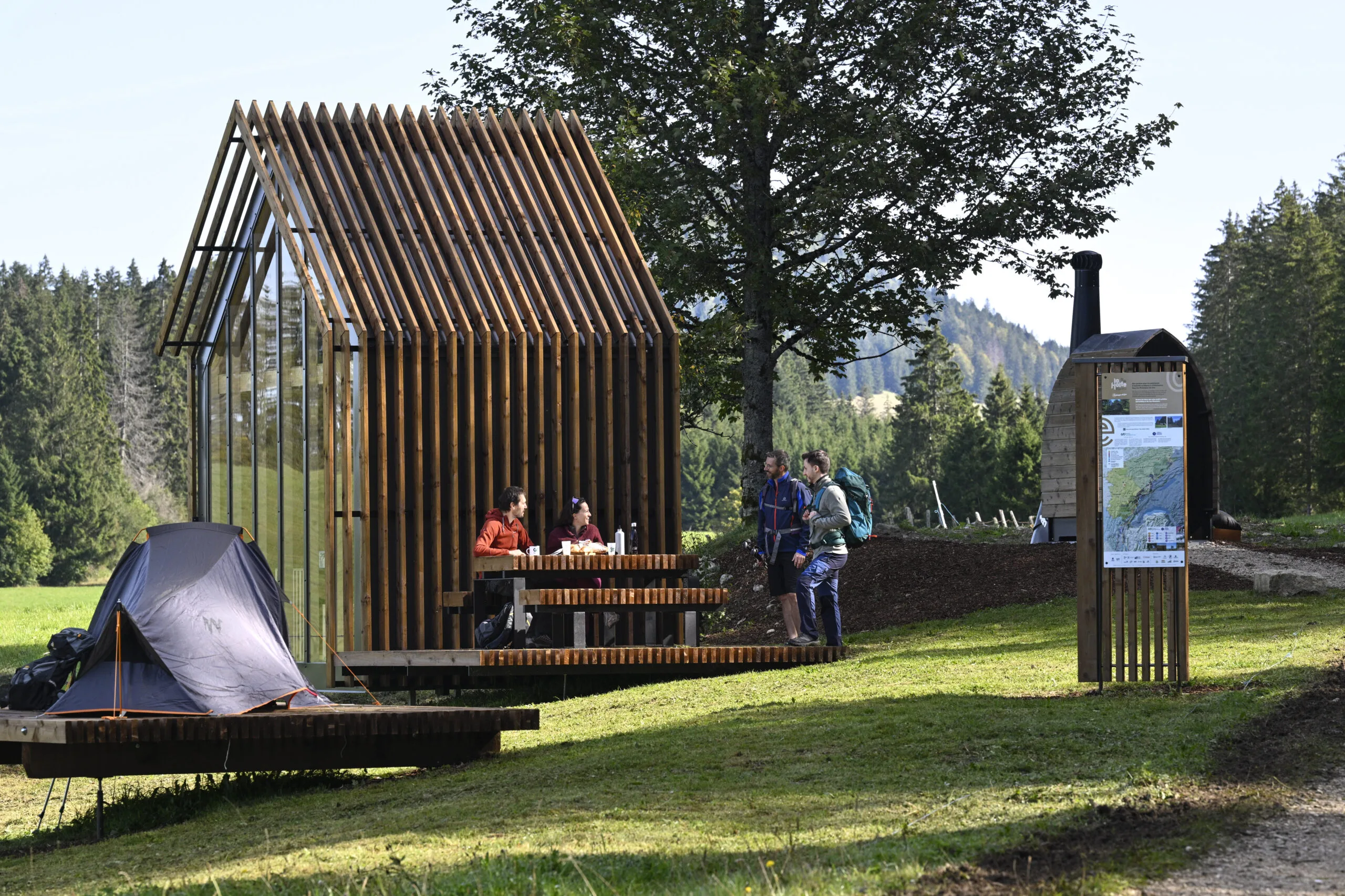 Bivouac aménagé seignes