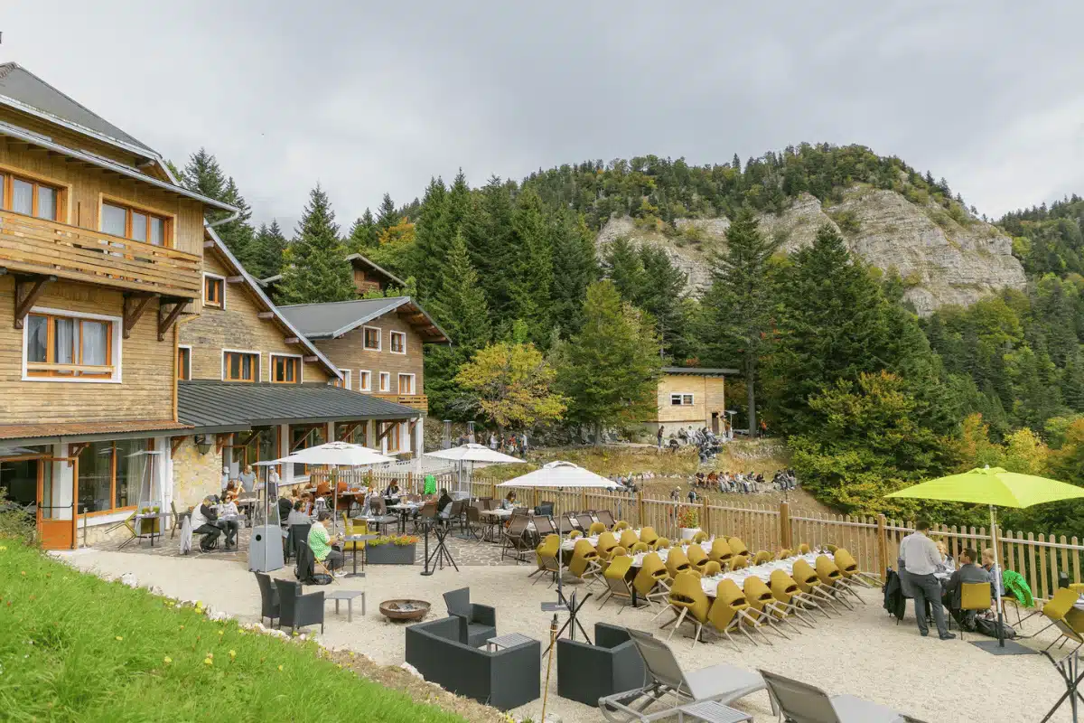Terrasse Jura vue Mont Blanc