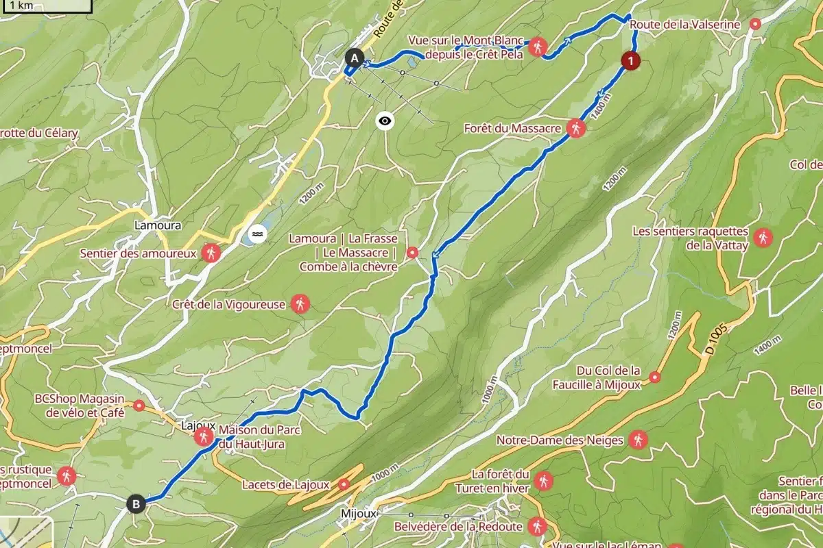Jour 1 - rando boucle 4 jours Jura